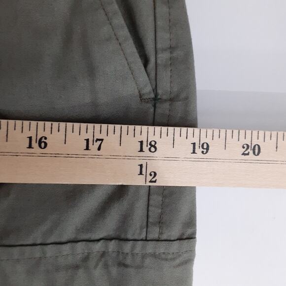 Vintage Willis & Geiger Bush Poplin Mens 32 Utility Field Pants Green Cargo 80s - Picture 13 of 15